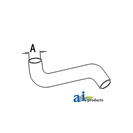 A & I Products Radiator Hose, Upper 10.5" x4" x1.5" A-535203M1